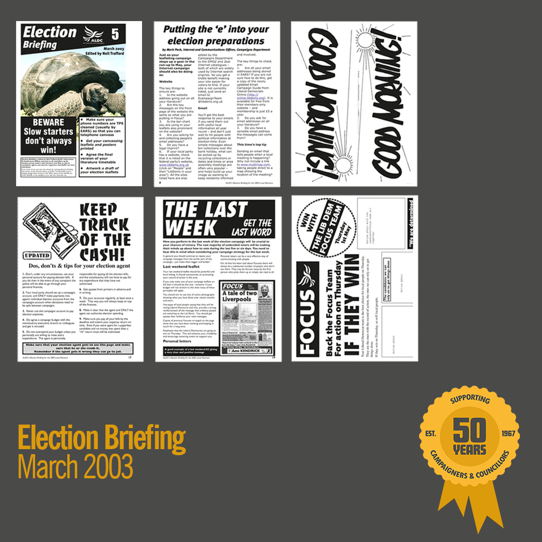 March 2003: Election Briefing