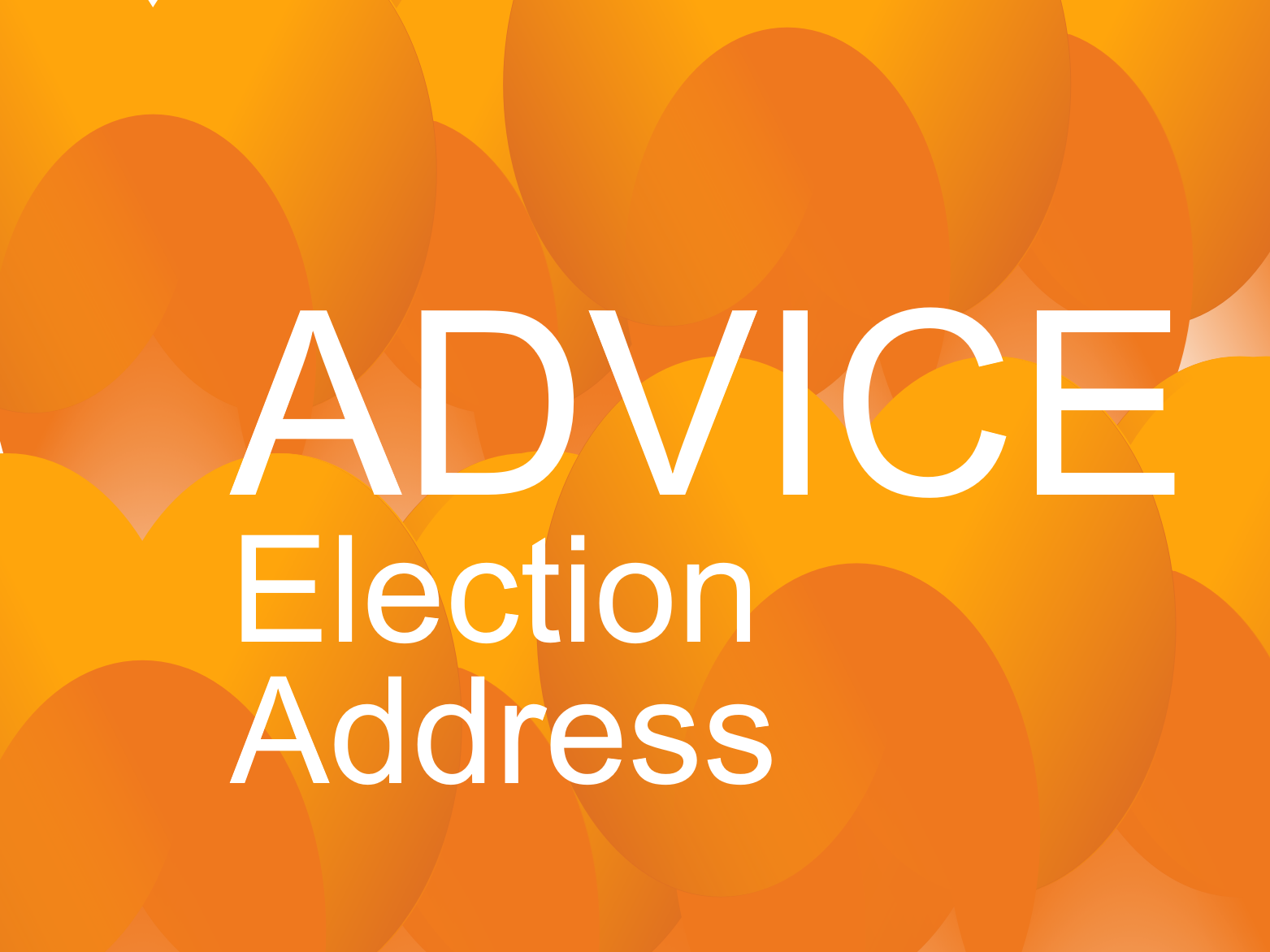 Advice: Election Address and the Royal Mail Election Website