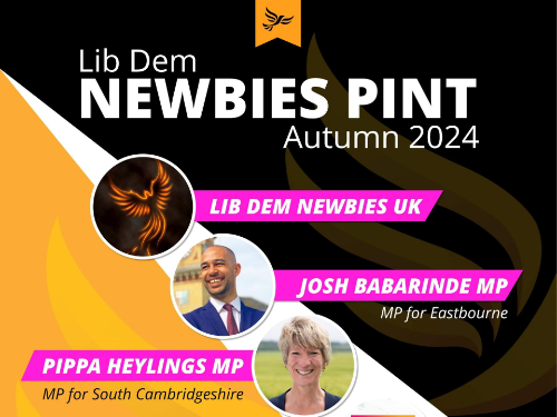 Lib Dem Newbies Pint at Conference