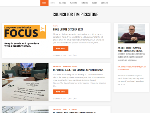 New My Councillor Website Design